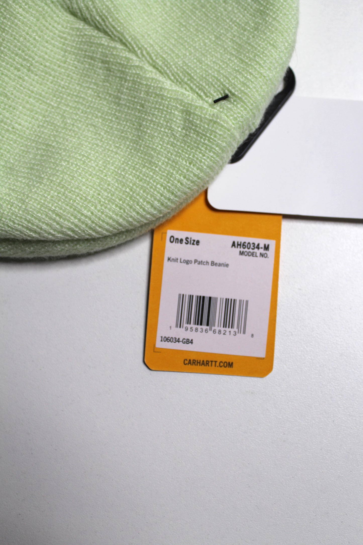 Carhartt hint of lime green beanie *new with tags (sale: was $15)