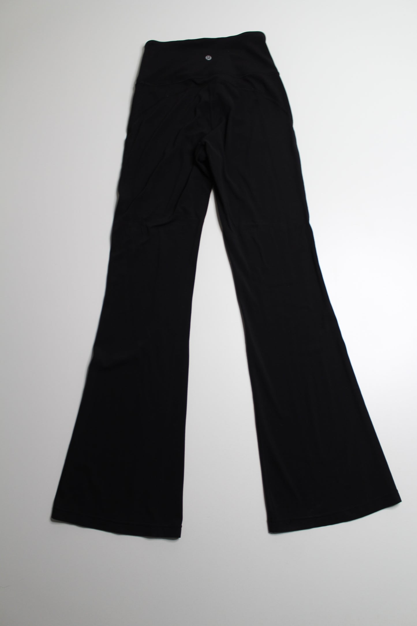 Lululemon black groove super high rise flared pant, size 6 *nulu (price reduced: was $58)