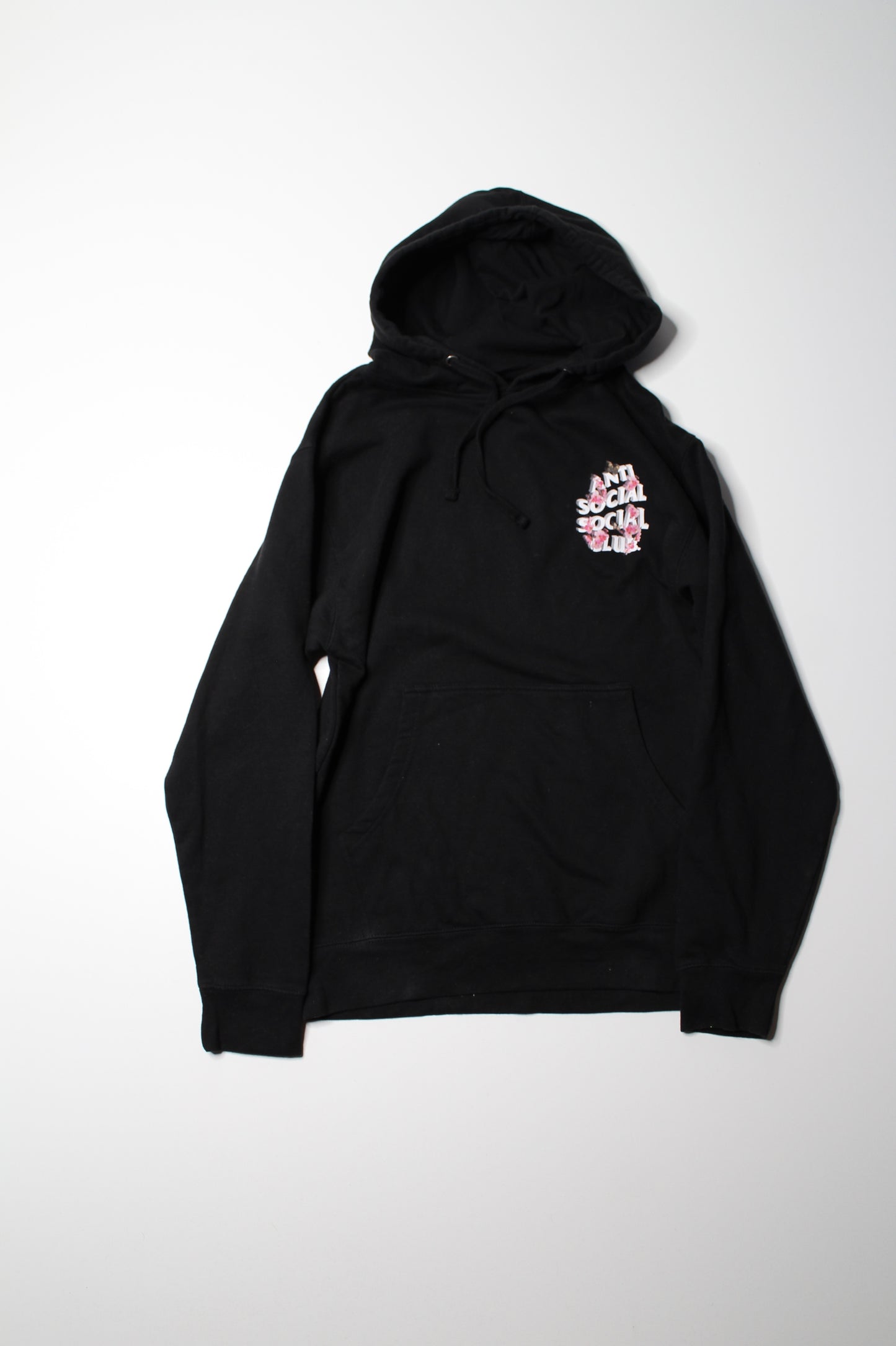 Anti Social Club black hoodie, size small (relaxed fit)