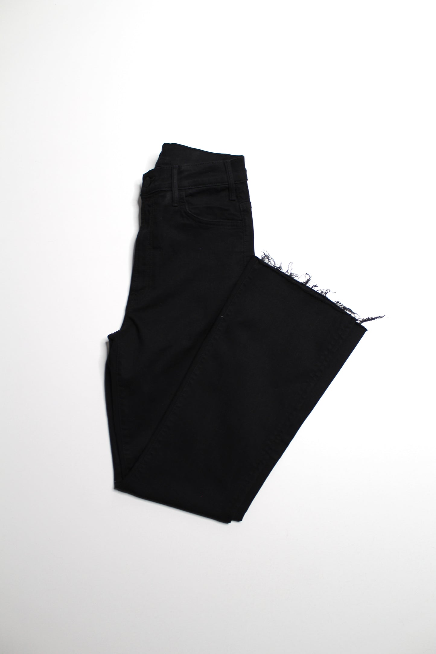 Mother not guilt (black) ‘hustler ankle fray’ jeans, size 27