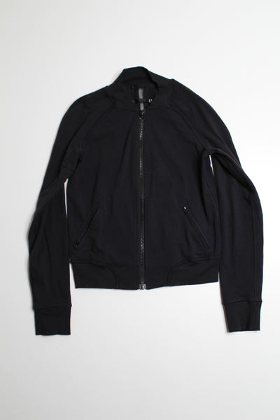 Lululemon black bomber jacket, size 4 (relaxed fit)