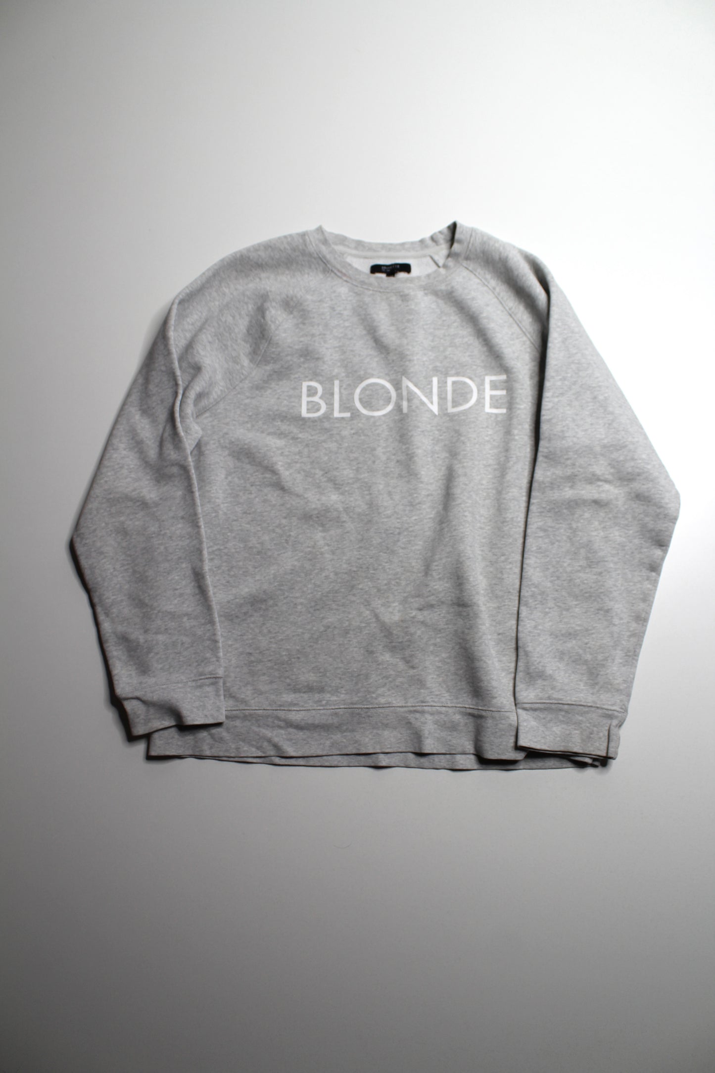 Brunette The Label ‘BLONDE’ sweatshirt, size XL/XXL