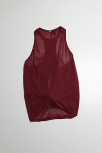 Lululemon deep red meet halfway tie back tank, no size. Fits like size 4 *striped (price reduced: was $30)