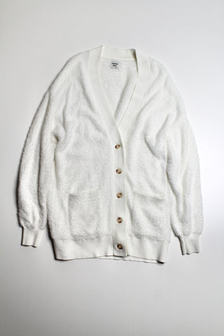 Aritzia Sunday best espace (white) kitten cardigan, size xxs (oversized fit) 