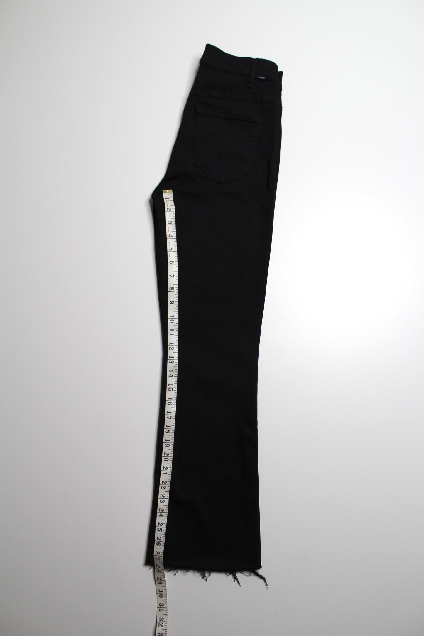 Mother not guilt (black) ‘hustler ankle fray’ jeans, size 27