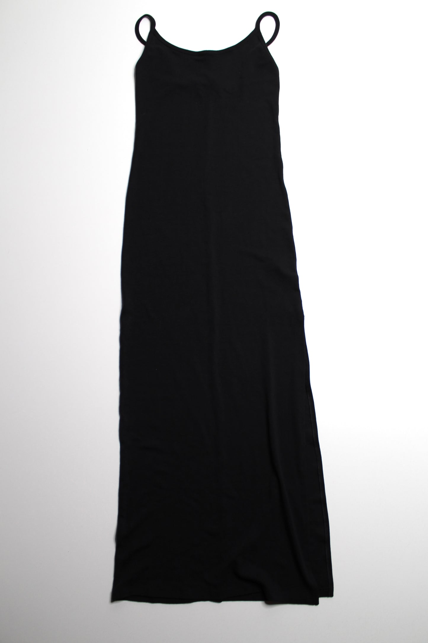 Organic Basics black ribbed tank maxi dress, size small (additional 50% off at checkout)