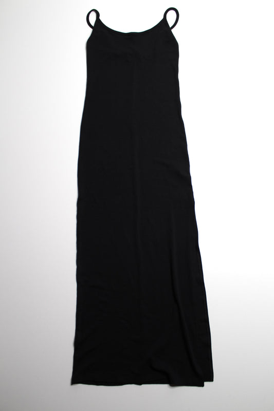Organic Basics black ribbed tank maxi dress, size small (additional 50% off at checkout)
