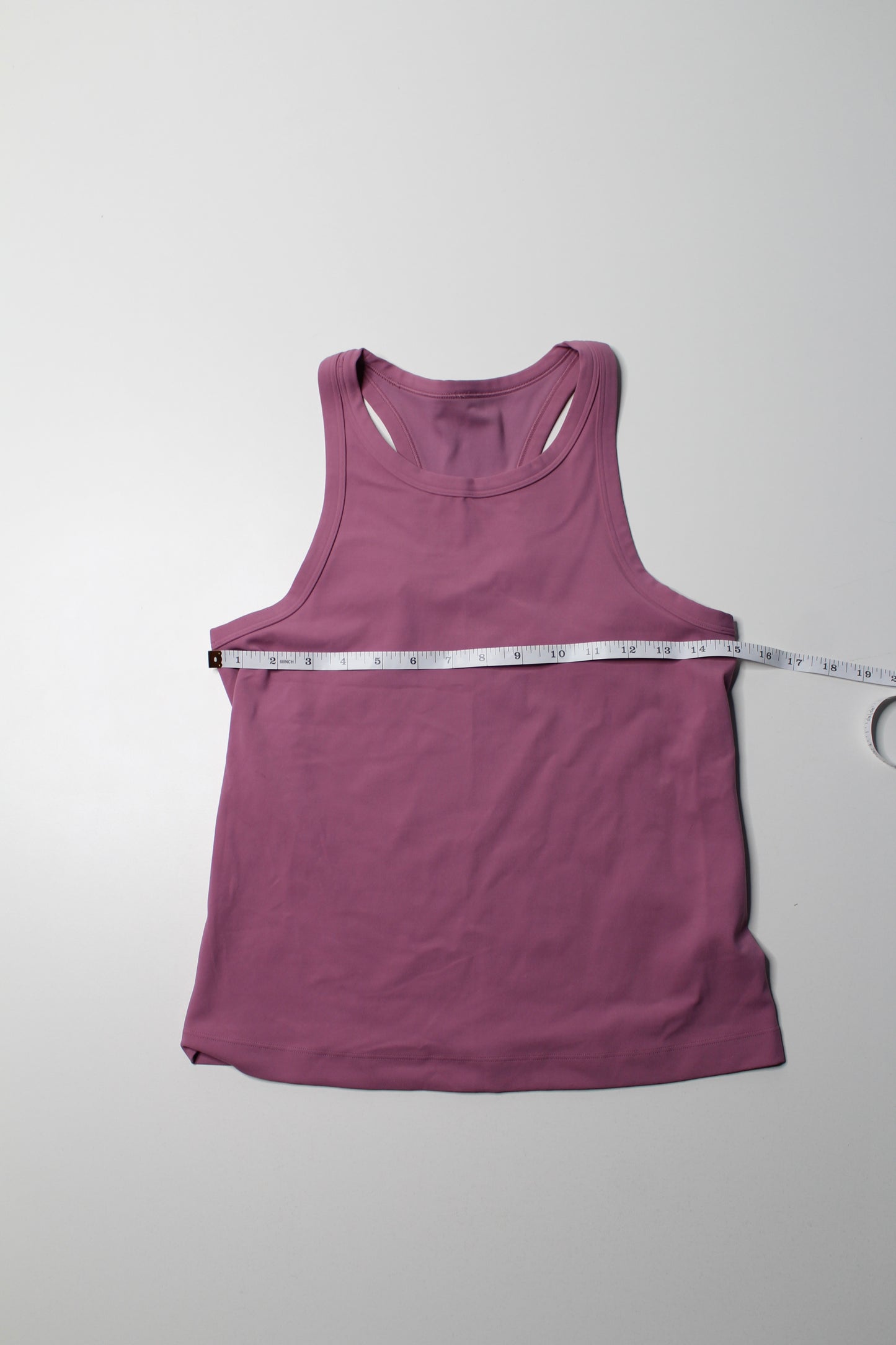 Lululemon velvet dust waist length align racerback tank, no size. Fits like 6