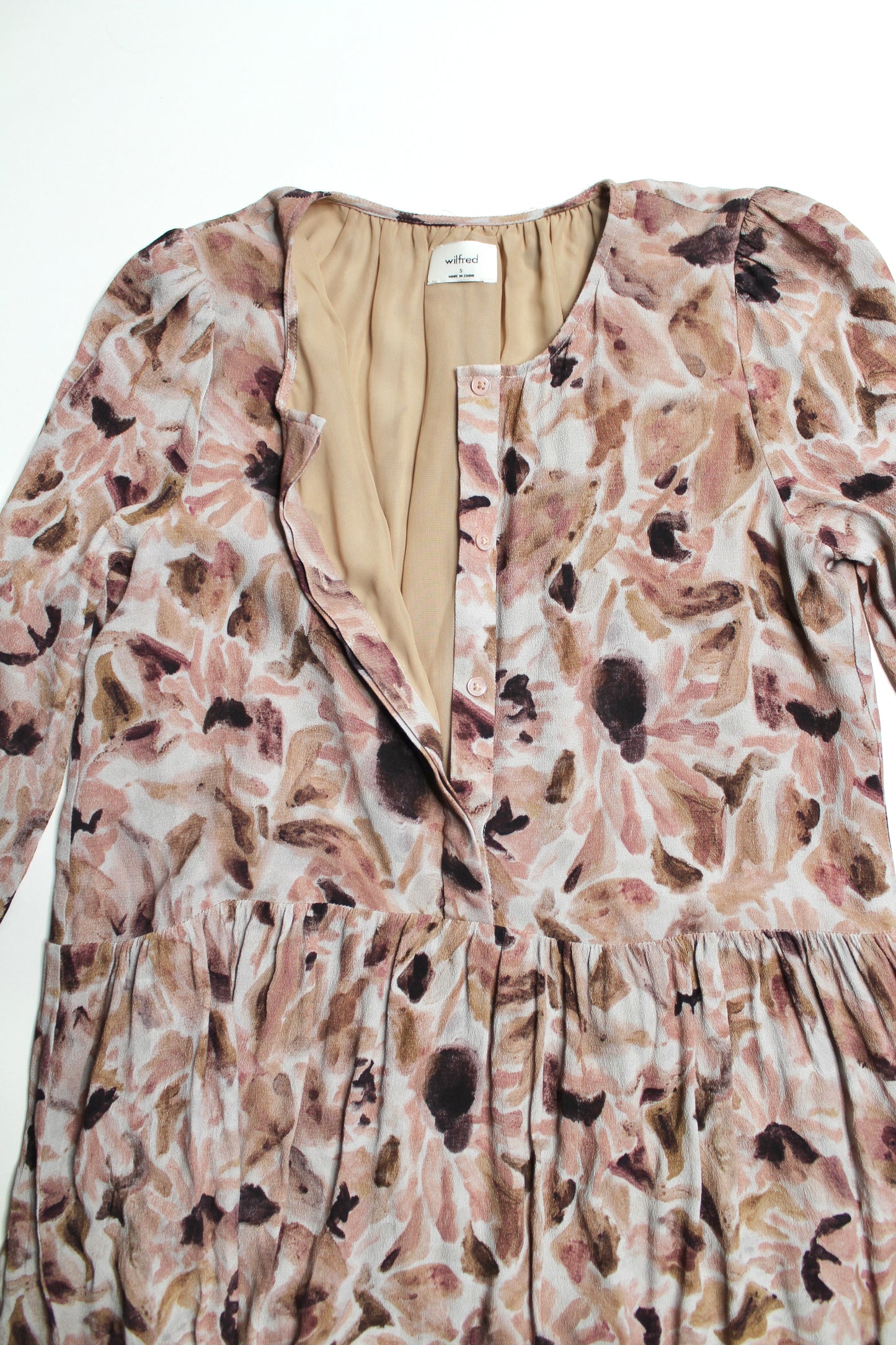 Aritzia Wilfred button front midi dress, size small (oversized fit)
