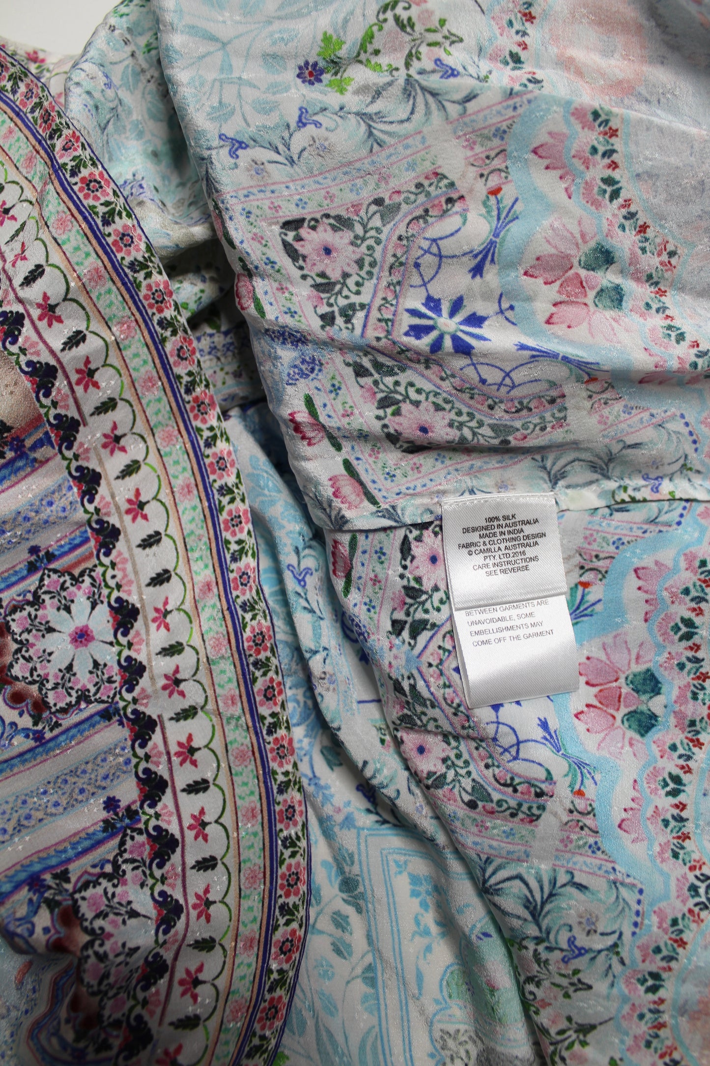 Camilla silk drop shoulder blouse, size xs (oversized) fits like one size (sale: was $225)