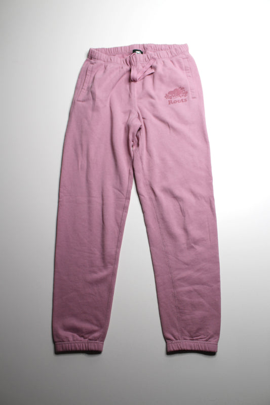 Roots dusty pink joggers, size small