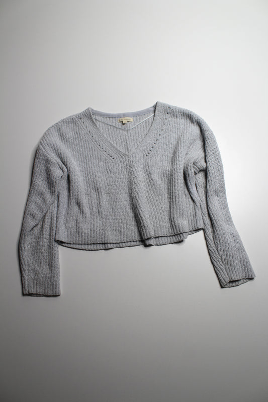 V neck knit sweater, size small (loose fit)