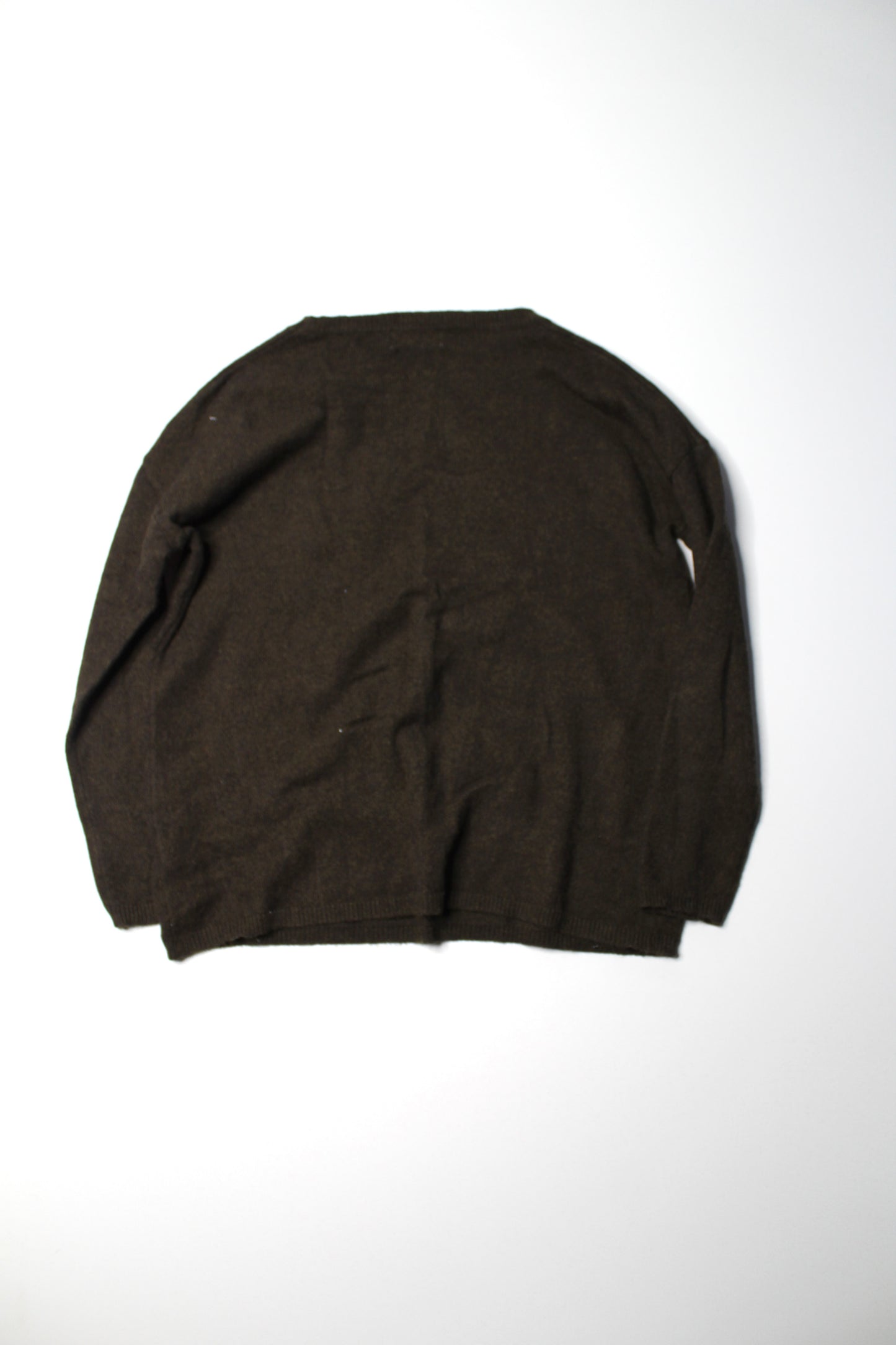 Molly Bracken dark olive green ‘heart’ sweater, size small