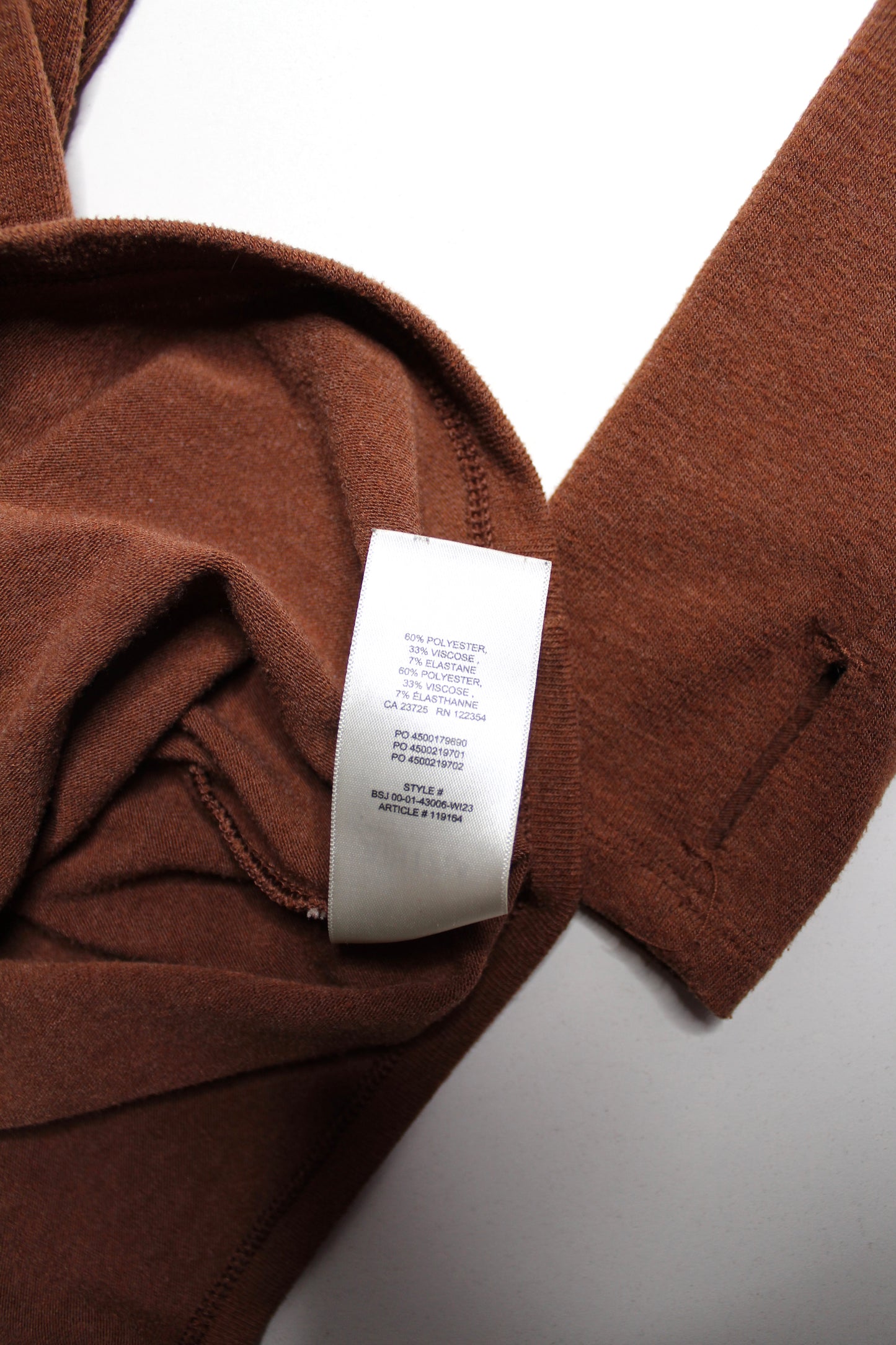 Aritzia Babaton The Group brown long sleeve, size small