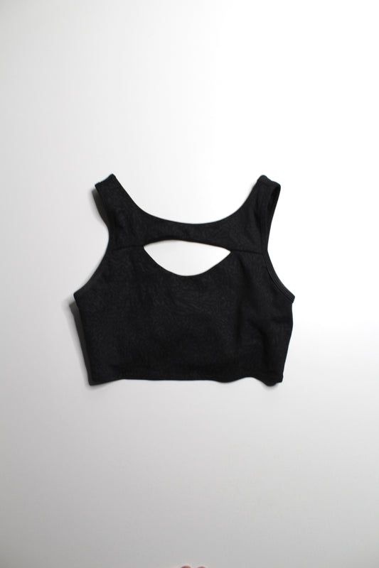 Lululemon crunch black ‘everlux cut-out train’ Bra, size 8 *medium support, B/C cup