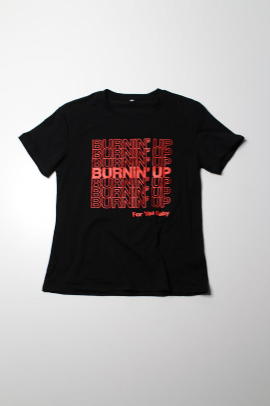 Jonas Brothers black ‘burnin up’  t shirt, size small (relaxed fit) *new without tags