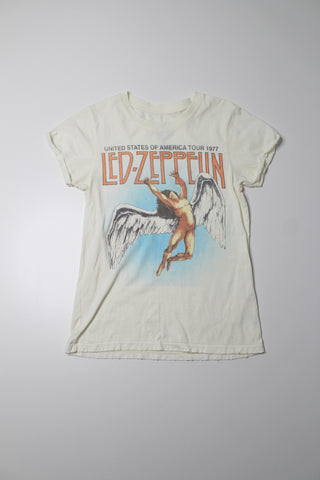 Recycled Karma Led-Zeppelin band t shirt, size xs (relaxed fit)