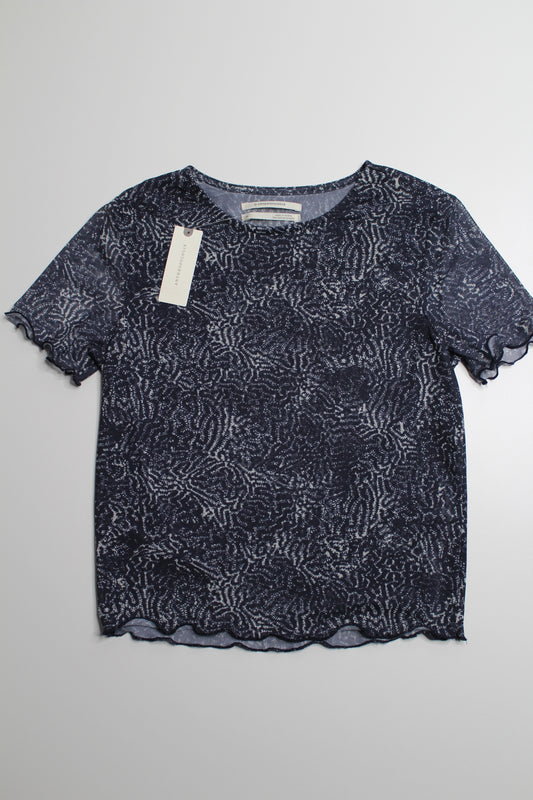 Anthropologie semi sheer short sleeve, size xs *new with tags  (additional 30% off)