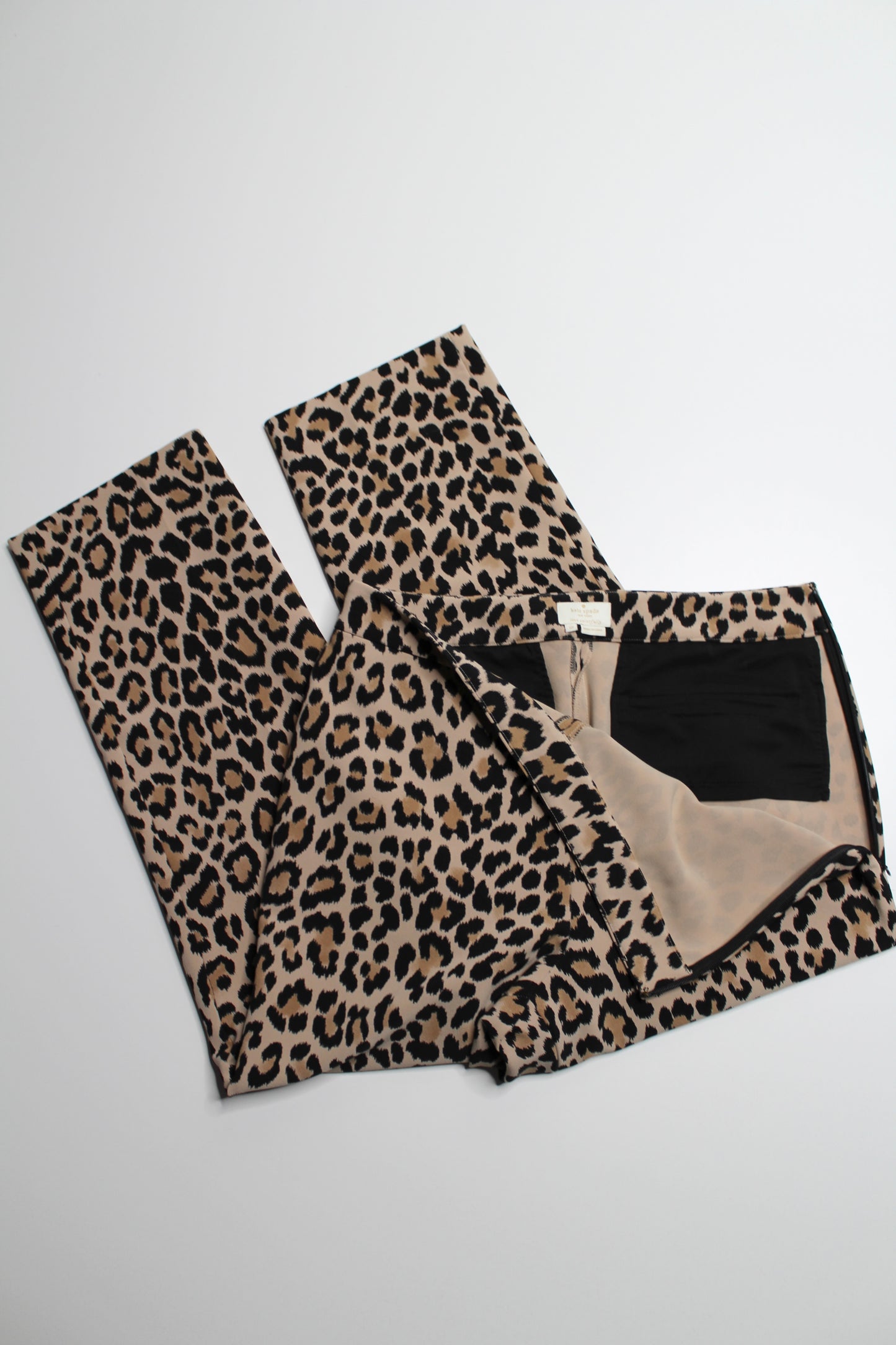 Kate Spade high-rise leopard print dress pant, size 10 (additional 50% off)