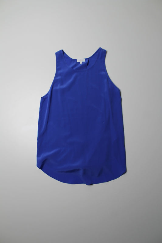 Aritzia Wilfred blue silk sleeveless blouse, size medium (price reduced: was $25)