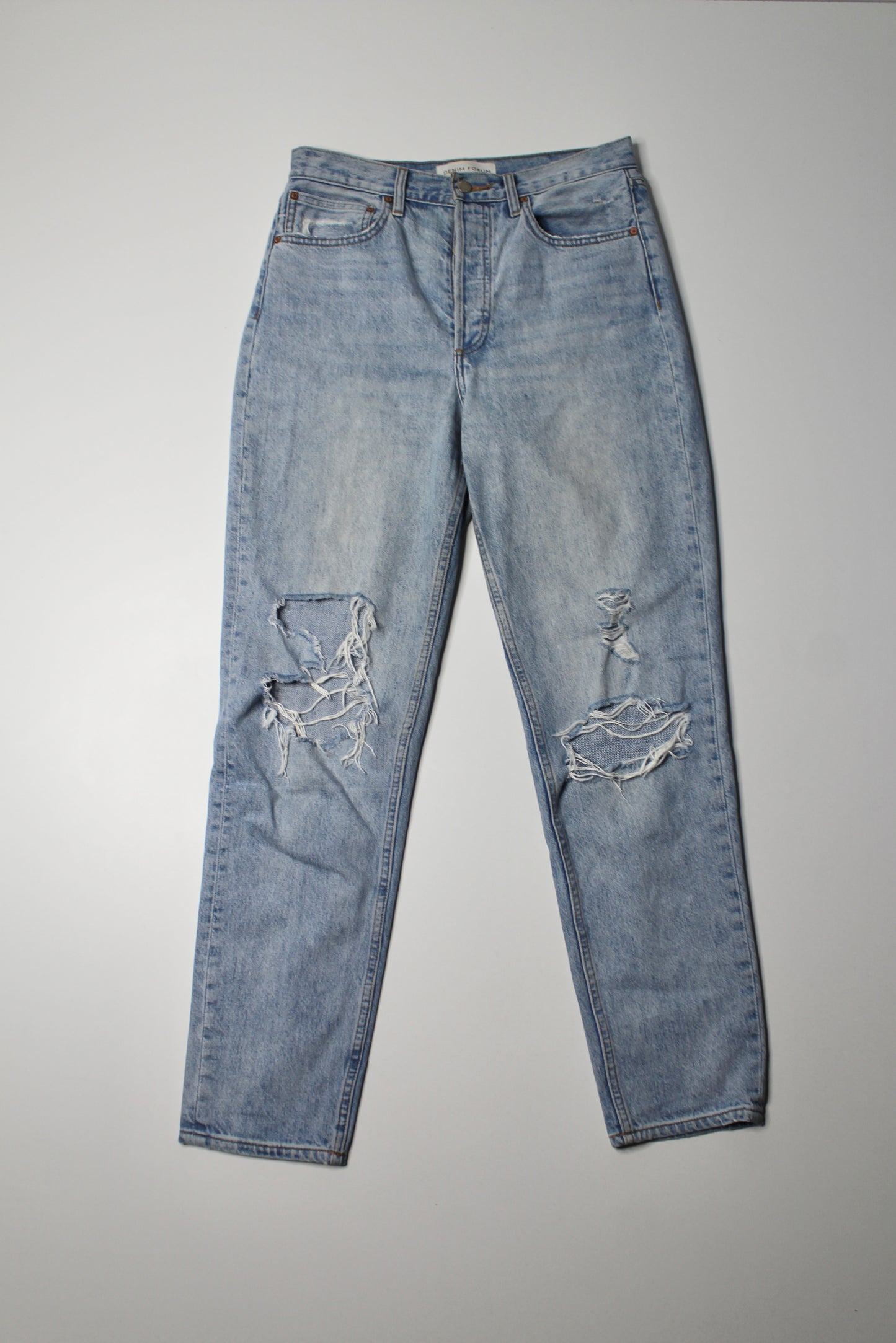 Aritzia Denim Forum boyfriend high rise loose jeans, size 27 (28L)