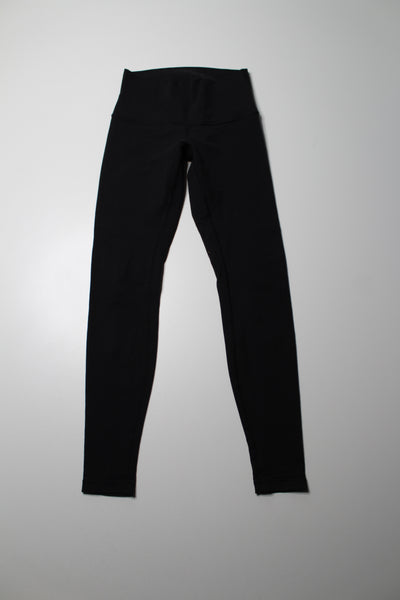 Lululemon black ‘wunder under’ leggings, size 8