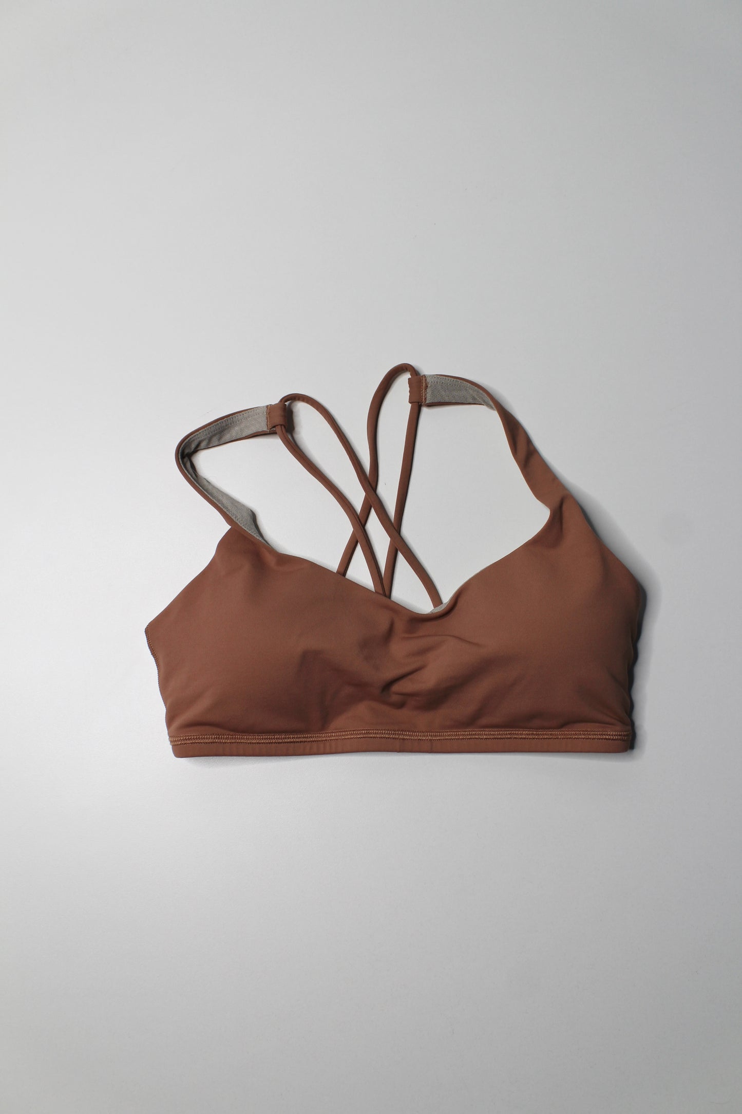 Lululemon dusty clay 'free to be' bra, size 4