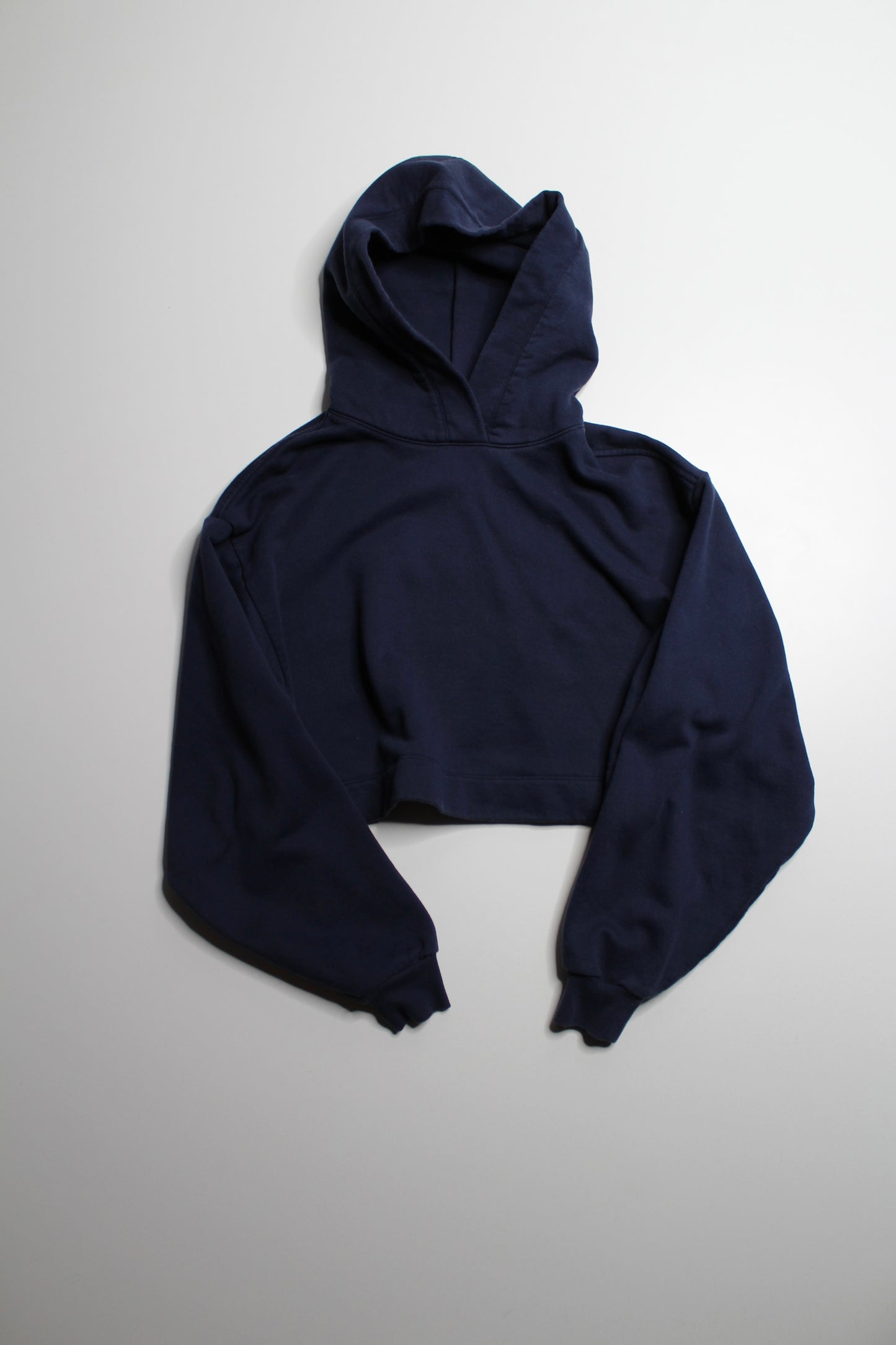 Alo Yoga navy cropped hoodie, no size. Fits like medium (sale: was $68)
