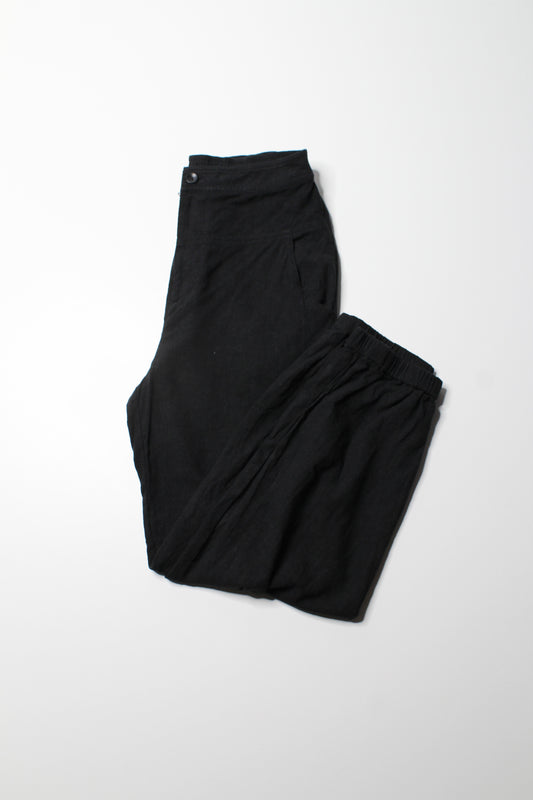 Anthropologie black linen jogger, size 4