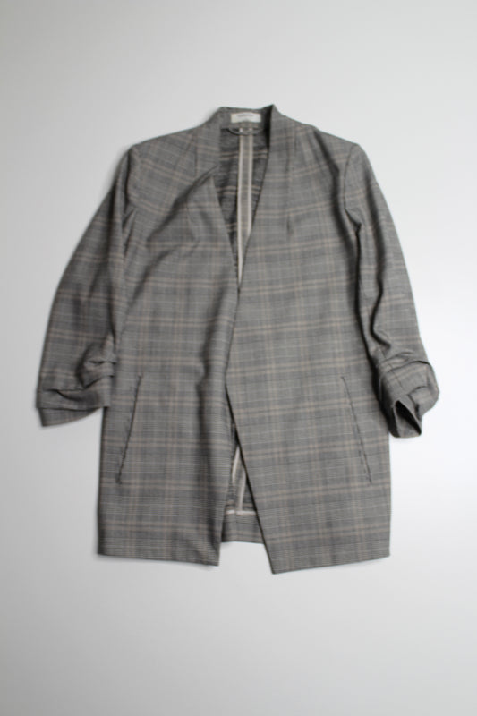 Aritzia babaton plaid 'power' hip blazer, size 2