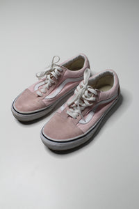 VANS old Skool lace up pink sneakers, size 8.5