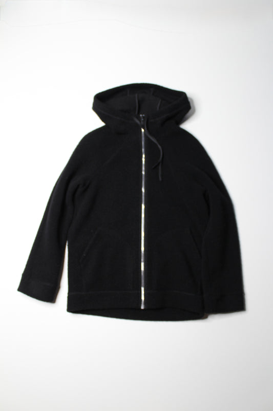 Lululemon black oversized ‘so sherpa’ hooded jacket, size 2 (fits 2/4) (sale: was $68)