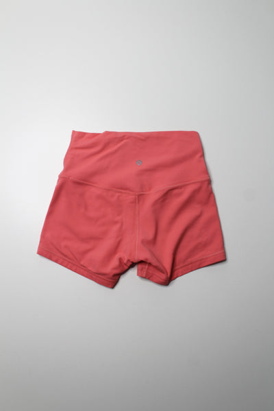 Lululemon raspberry cream align shorts, size 6 (4”)