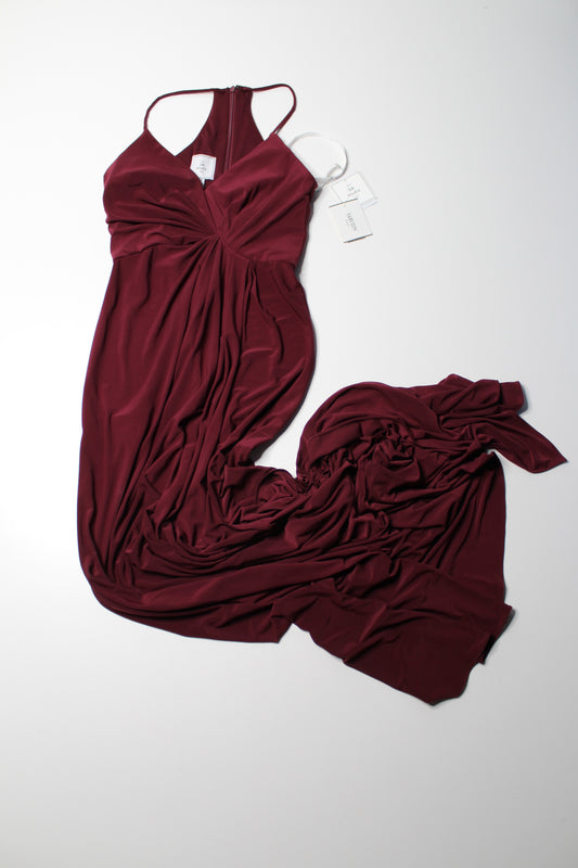 David’s Bridal merlot formal event gown, size 0 (xs) *new with tags (additional 50% off)