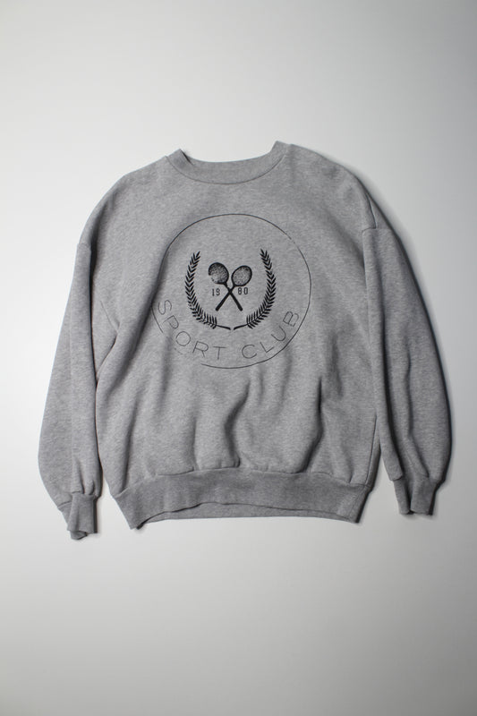 Mens Oak + Fort grey sweatshirt, size small (fits like medium) (sale: was $34)