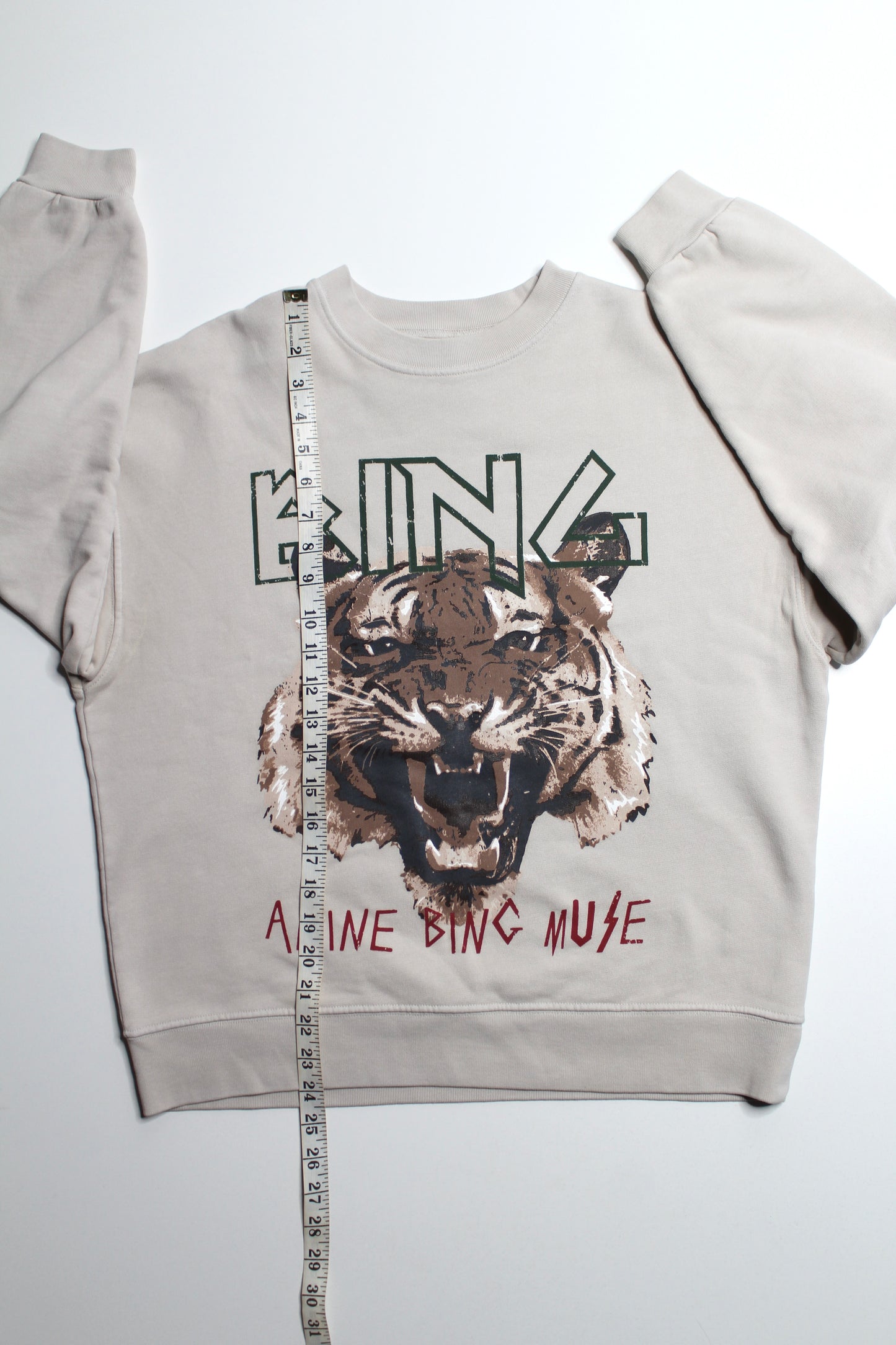 Anine Bing graphic crew neck sweatshirt, size medium (loose fit) *new without tags