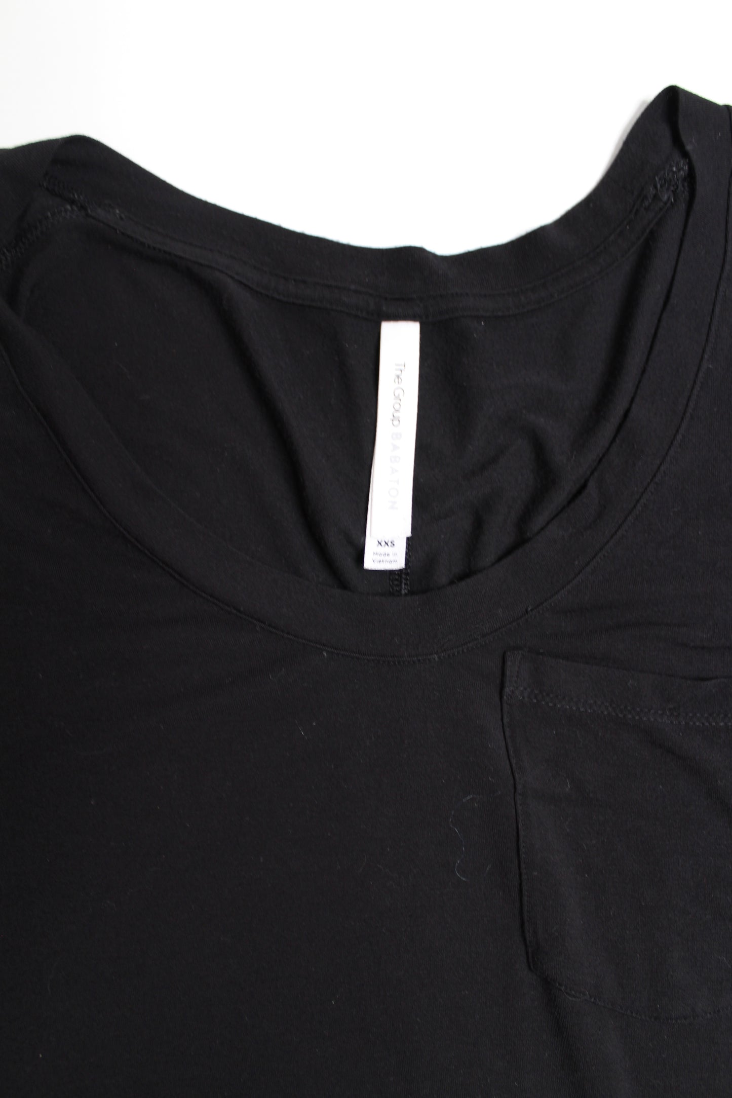 Aritzia black babaton the group modal t shirt dress, size xxs (loose fit) (additional 50% off)