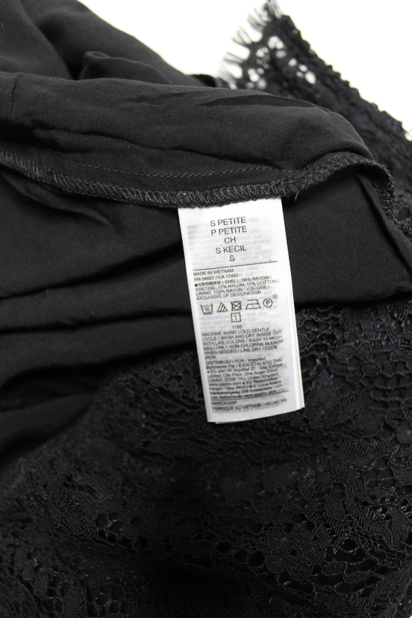 Gap black lace maxi skirt, size small *new with tags (petite) *matching top available (additional 50% off at checkout)
