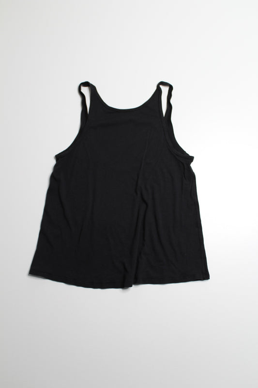 Lululemon black pima cotton tank, no size. Fits like 6