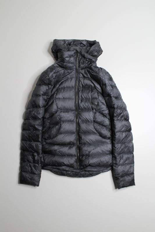 Lululemon diamond dye pack it down puffer jacket, size 4 (detachable hood + stuff sack)