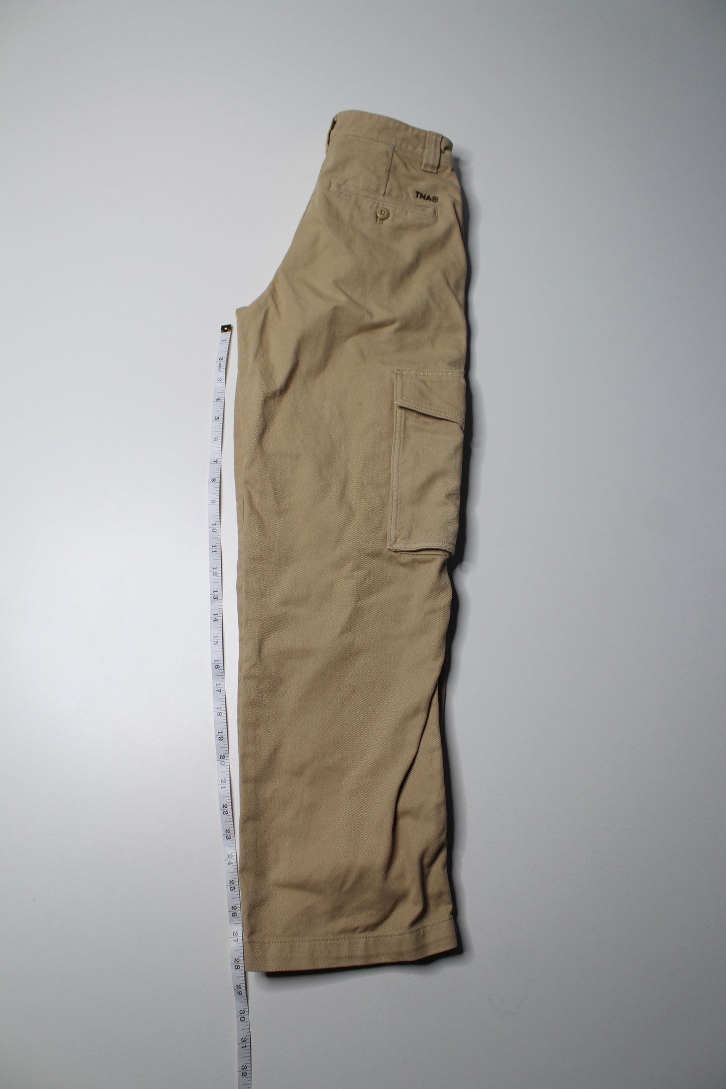 Aritzia TNA tan wide leg cargo pant, size 0 (size 24)