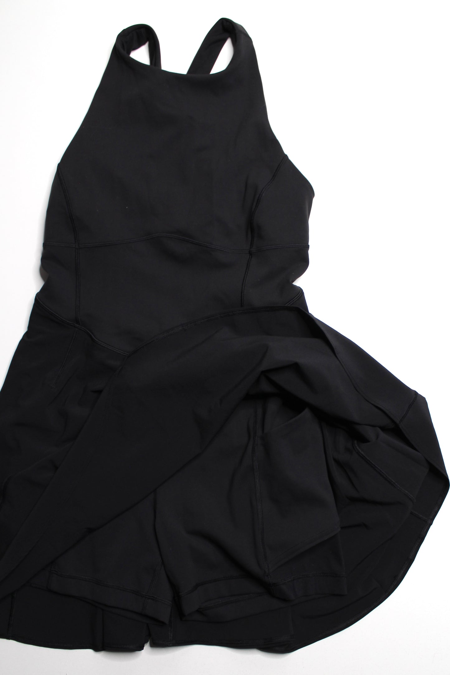 Lululemon black ‘court crush’ tennis dress, size 6