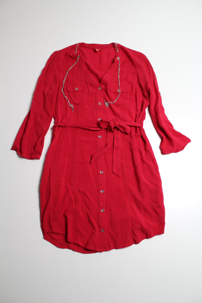 Guess belted shirt dress, size medium (price reduced: was $25)