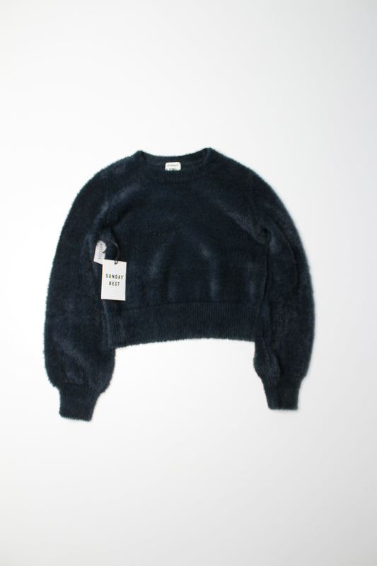 Aritzia Sunday Best Everest ‘ramona’ fuzzy cropped sweater, size xs *new with tags