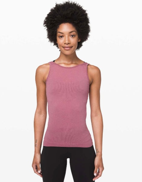 Lululemon plumful seek simplicity ribbed tank, size 4 *worn 2 ways