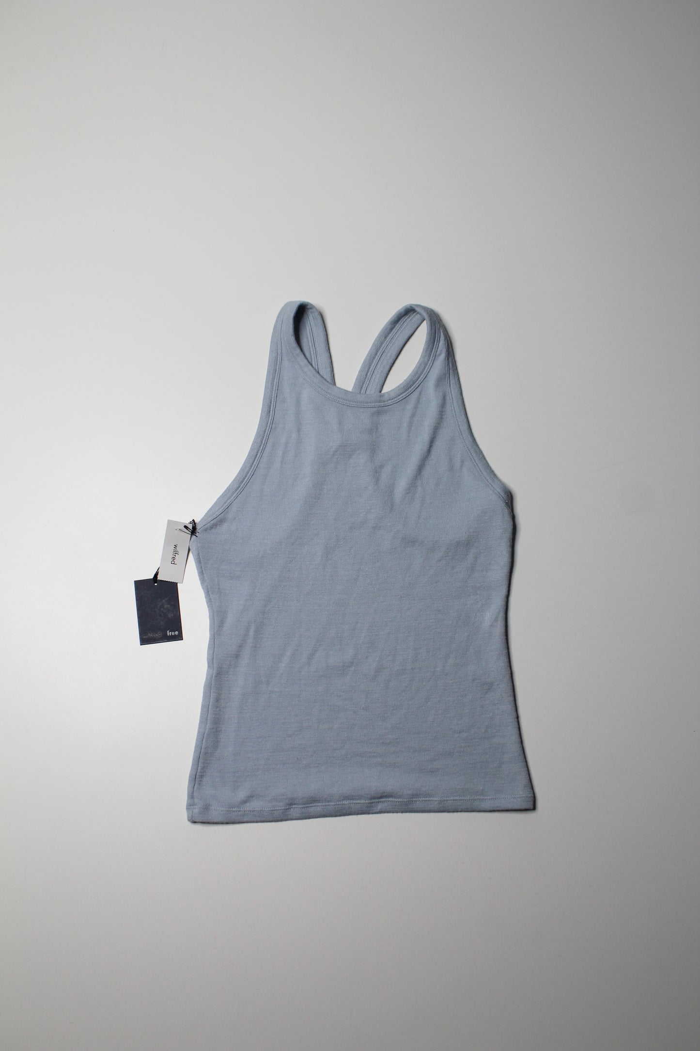 Aritzia Wilfred Free blue willow ‘amabel’ tank, size medium *new with tags