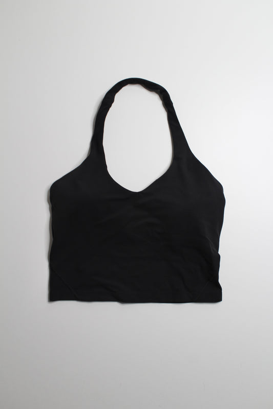 Lululemon black ‘align’ halter tank, size 8