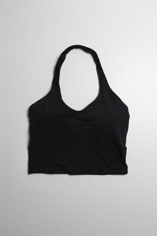 Lululemon black align halter tank, size 8