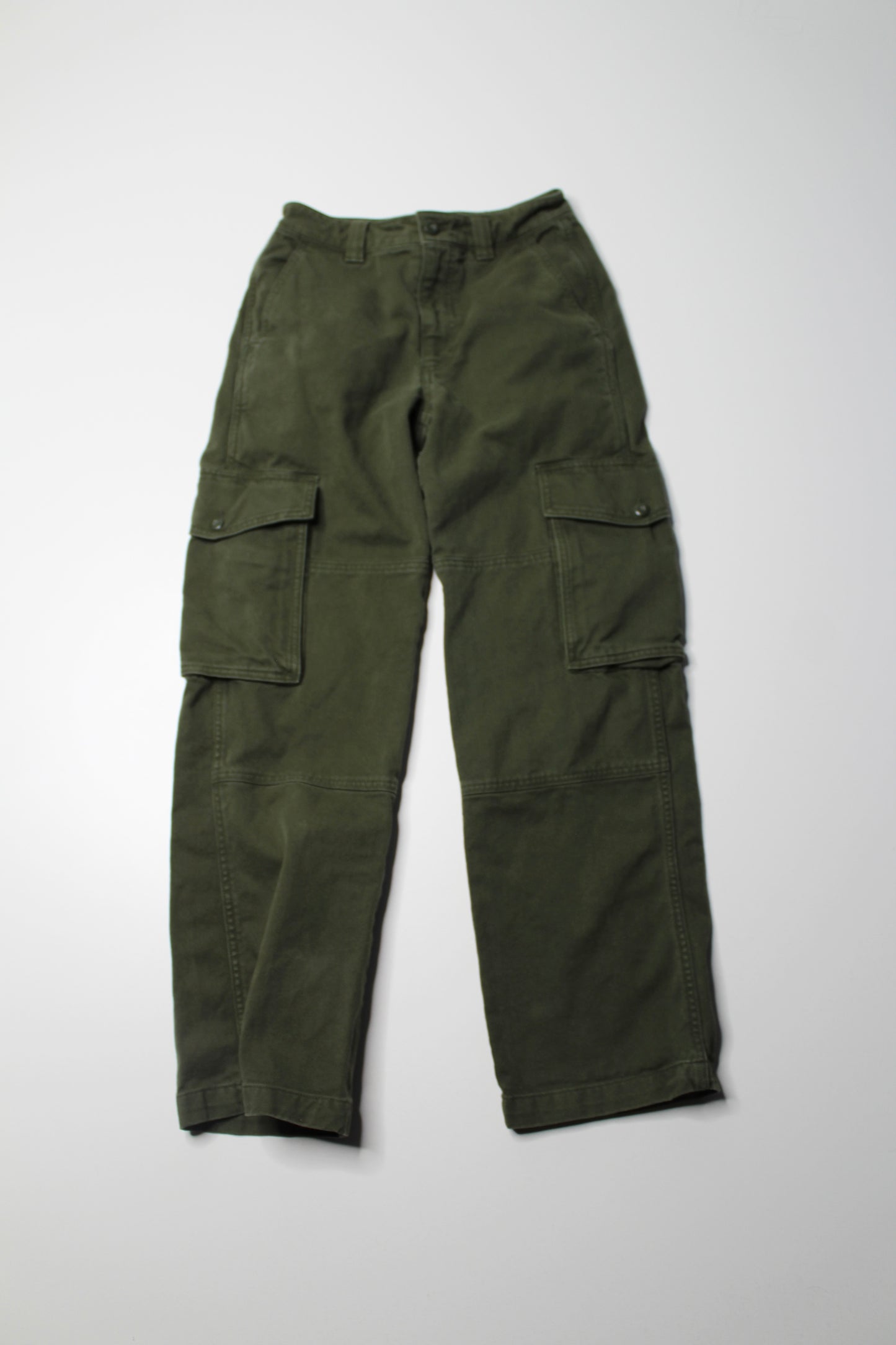 Aritzia TNA green wide leg cargo pant, size 0 (size 24)