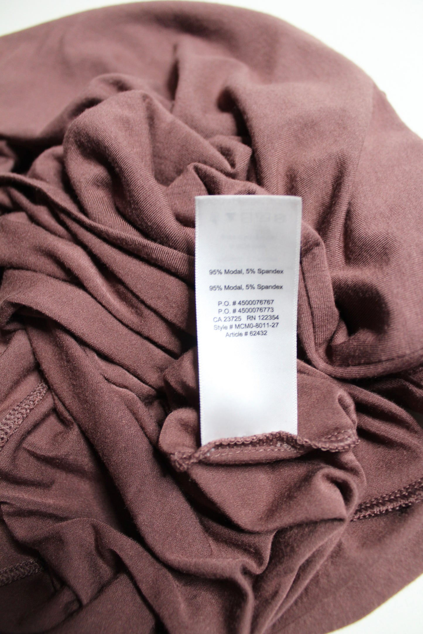 Aritzia T Babaton plum modal t shirt dress, size xsmall (loose fit) (additional 50% off at checkout)